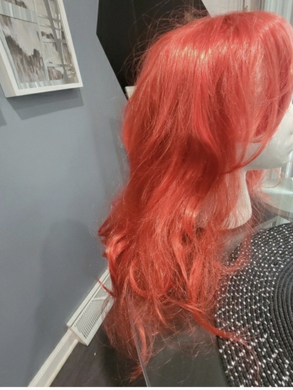 Vibrant Red Women's Long Wig - Unbranded
